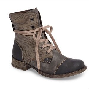 Rieker Peyton Combat Boot/Booties